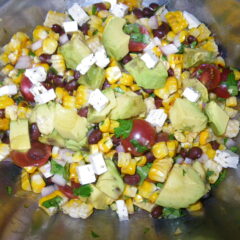 Grilled Sweet Corn Salad in the bowl